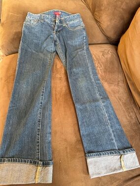 Forever 21 Medium Blue Denim Wide-Leg Jeans